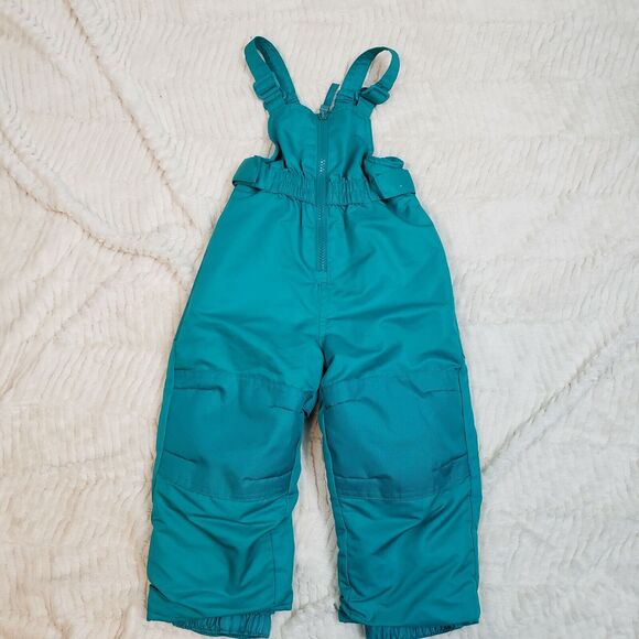 Cat & Jack Girls Teal Front Zip Adjustable Strap One Piece Jumpsuit Size 18 M - Picture 1 of 7